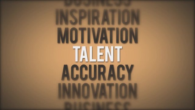 Success Business Quote Animation Loop/ 4k animation of an inspiration and motivating business quote background