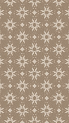 Fototapeta premium Ornate geometric pattern and two-tone abstract background