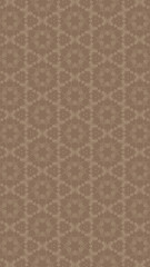 Ornate geometric pattern and two-tone abstract background