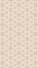 Ornate geometric pattern and two-tone abstract background