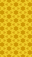 Ornate geometric pattern and two-tone abstract background