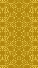 Ornate geometric pattern and two-tone abstract background