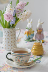 Obraz na płótnie Canvas A cup of tea for spring