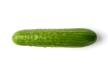 Cucumber isolated on white background.