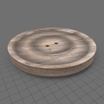Wooden button