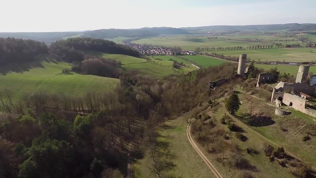 Die Ruine Brandenburg bei Eisenach