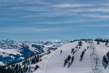 Fototapeta na wymiar Perfektes Ski Panorama