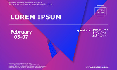 Conference invitation design template