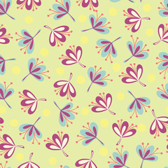 Seamless floral pattern. Great for fabrics, cards, wrapping paper. 