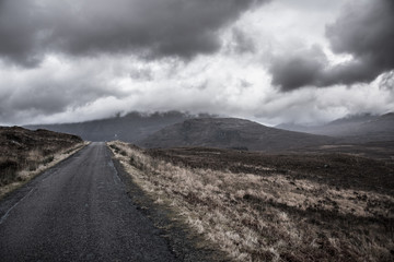 Scotish Highlands bad weather