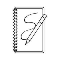 notepad office with pencil