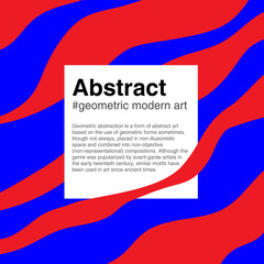 Abstract geometric modern art