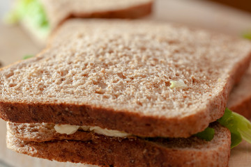 Sandwich ready to be cut