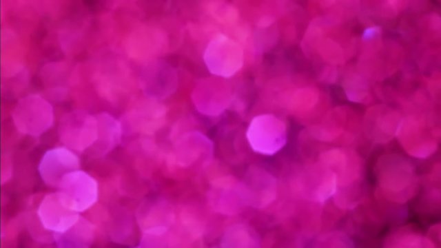 Pink Glamour magical bokeh lights background. Full HD video.