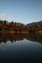 Fototapeta na wymiar Landscape in the forest with a lake.savsat/artvin/turkey