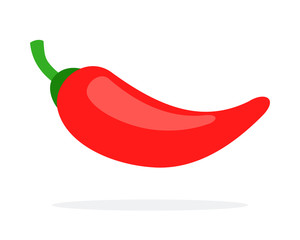 Cayenne pepper flat icon vector isolated