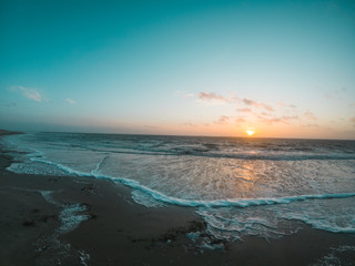 Beautiful sunset at the ocean