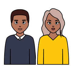 young black couple characters