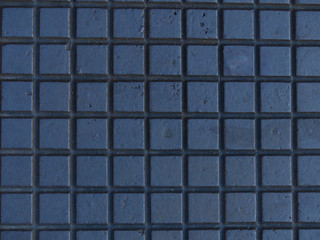 Patrón de cuadrados metálicos azules