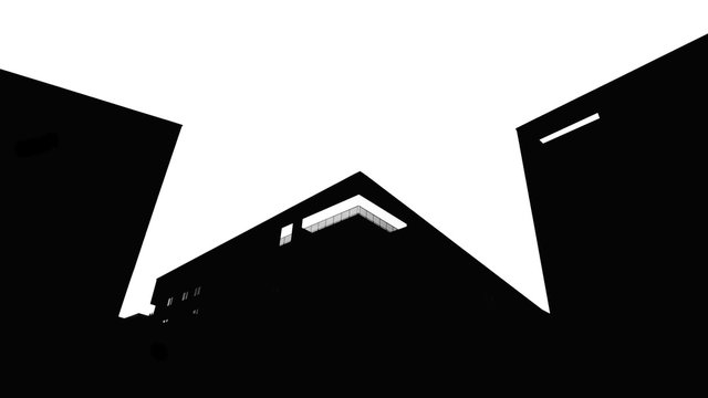 Abstract building in B&W