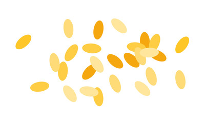 Heap of sesame seeds vector flat isolated