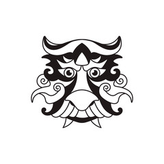 Dragon face Logo Template