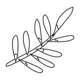 branch with leafs icon