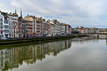Fototapeta na wymiar Basque france town