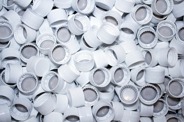 plastic caps, bottle caps in large quantity