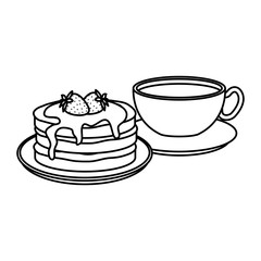 delicious breakfast menu icons