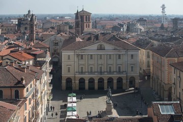 Panorama of Casale Monferrato 10 March 2019 from the Civic Tower