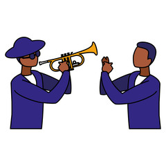 couple of musicians characters