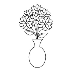 vase with flowers icon