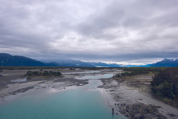 Fototapeta na wymiar Copper river Hwy, Cordova, Alaska.