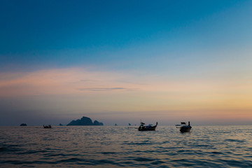 Tropical sunset in Ao Nang