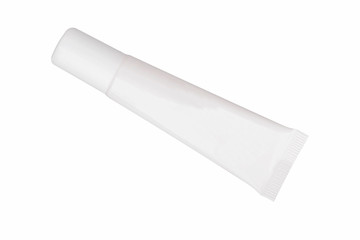 Blank tube isolated  on white background
