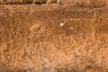 Whole grain bread texture background