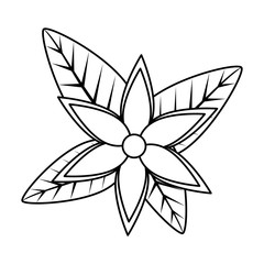 flower with leafs icon