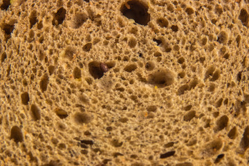 Whole grain bread texture background