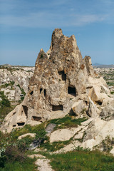 mountain landscapes of Cappadocia, Turkey