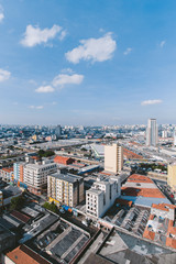 aerial view of the city