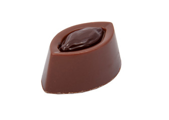 exclusive chocolate sweets isolated on the white