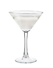 AppleTini. Alcohol cocktail isolated on white