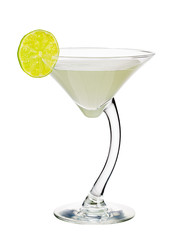 White lady. Alcohol cocktail isolated on white