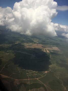 Paisagem saindo do aeroporto de Goiania