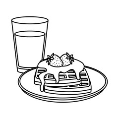 delicious breakfast menu icons