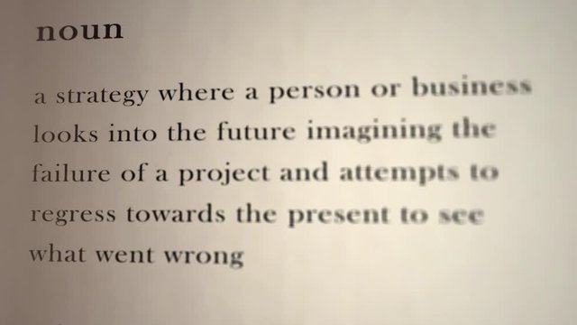 Pre-mortem Definition