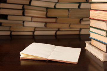 open notebook  on the desktop