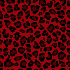 Animal print. Leopard seamless pattern. Vector illustration.