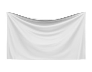 Blank Cloth Banner Isolated